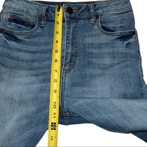 STS BLUE ALICIA MOM JEAN RAW HEM HIGH RISE WOMEN’S SIZE 28 DENIM BLUE JEANS - Picture 12 of 16